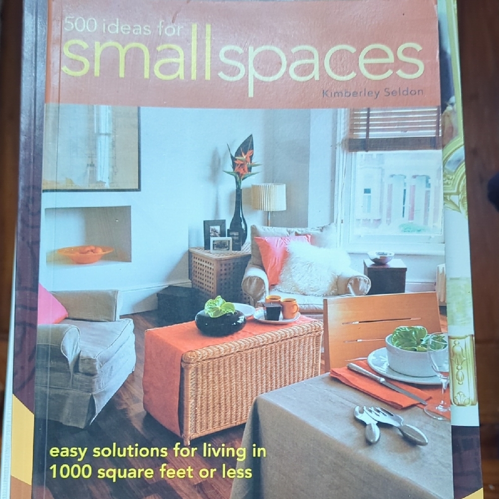 Source Unknown Small Spaces Design Book - Orange and Gray Cover
